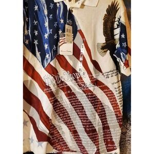 American Flag Constitution Shirt Mens Small